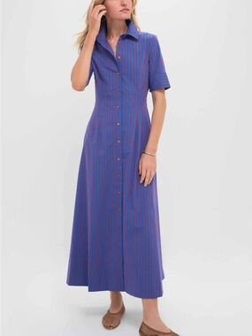 STAUD Atlas Stripe Joan Striped Dress